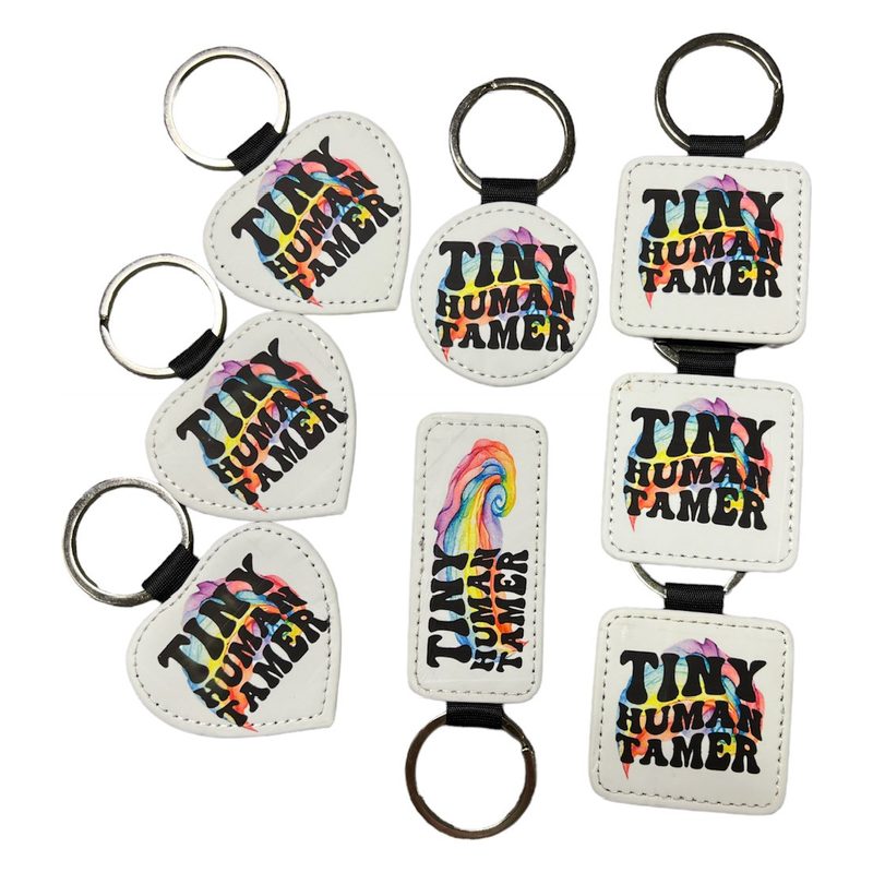 Keychains for the Whole Staff, custom made by Harmonic Moments Crafts